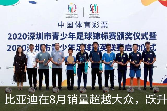 比亚迪在8月销量超越大众，跃升至全球第二