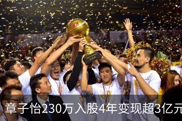 章子怡230万入股4年变现超3亿元