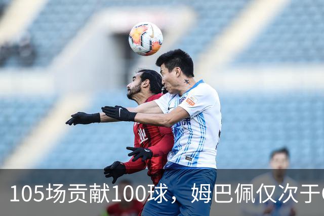 105场贡献100球，姆巴佩仅次于C罗